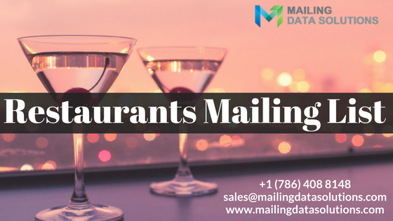 Restaurants Mailing List